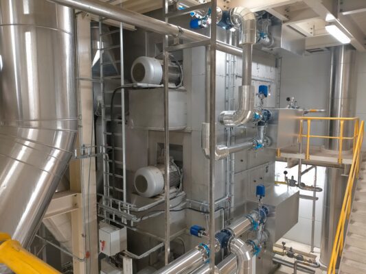 Recirculatie-unit Geelen droger.