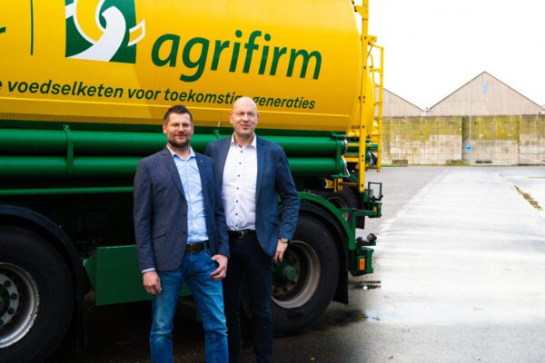 Eddy Weurding en Jeroen Verver van Agrifirm.